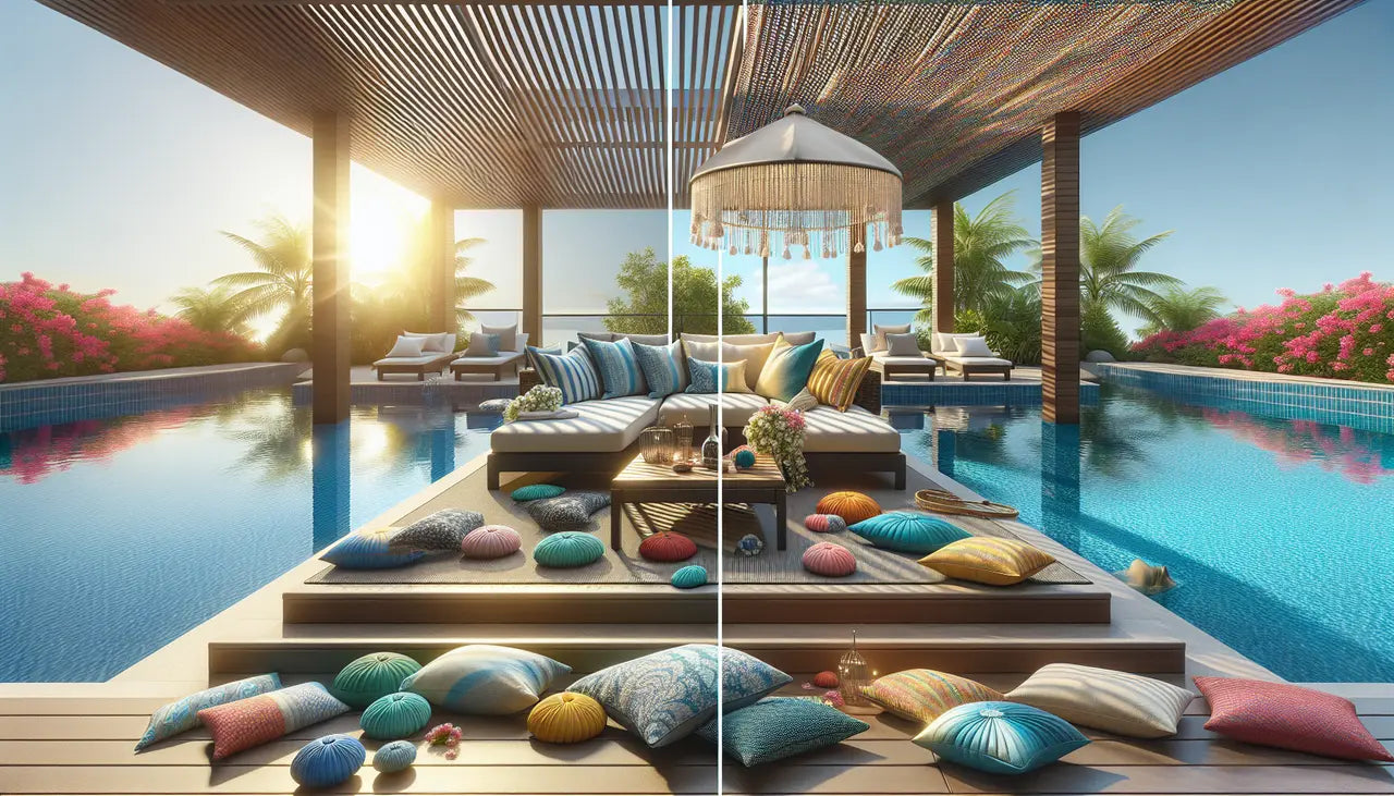 Transforming Your Poolside Area with the Right Throw Pillow Designs