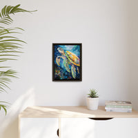 Thumbnail for Gliding Turtle Canvas Wall Art with Frame