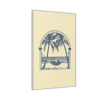 Thumbnail for Palm Retreat Hammock Canvas Wall Art with Frame