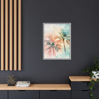 Thumbnail for Palm Glow Canvas Wall Art with Frame