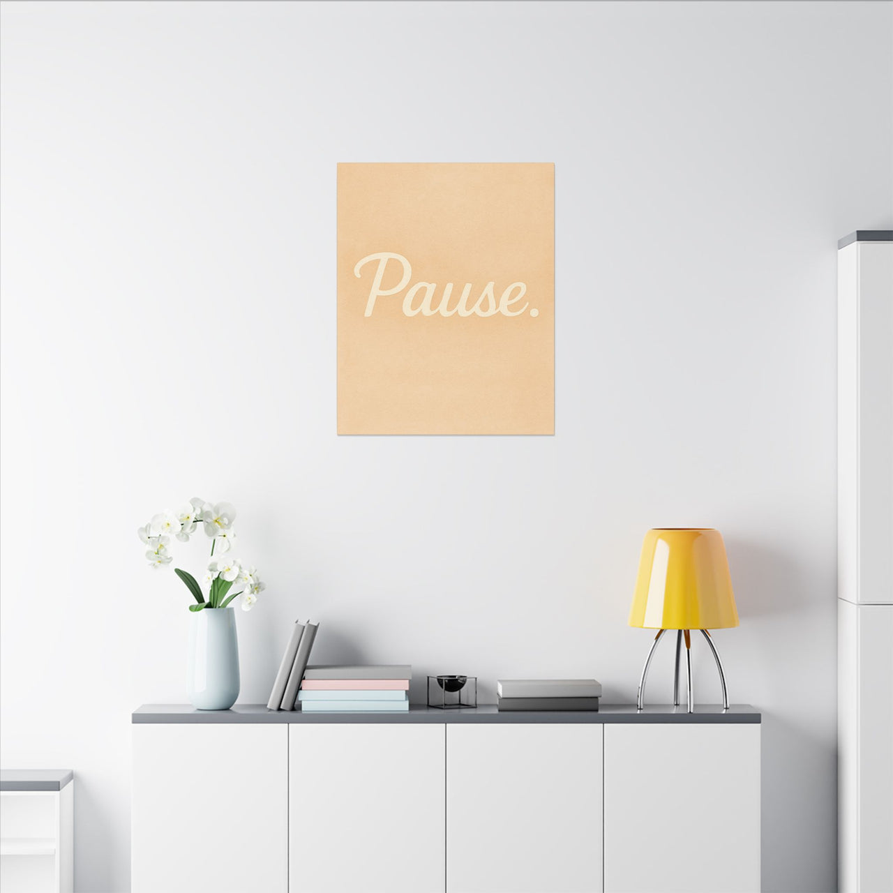 Pause Canvas Wall Art