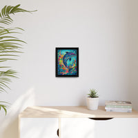 Thumbnail for Ocean Bloom Dolphin Canvas Wall Art with Frame