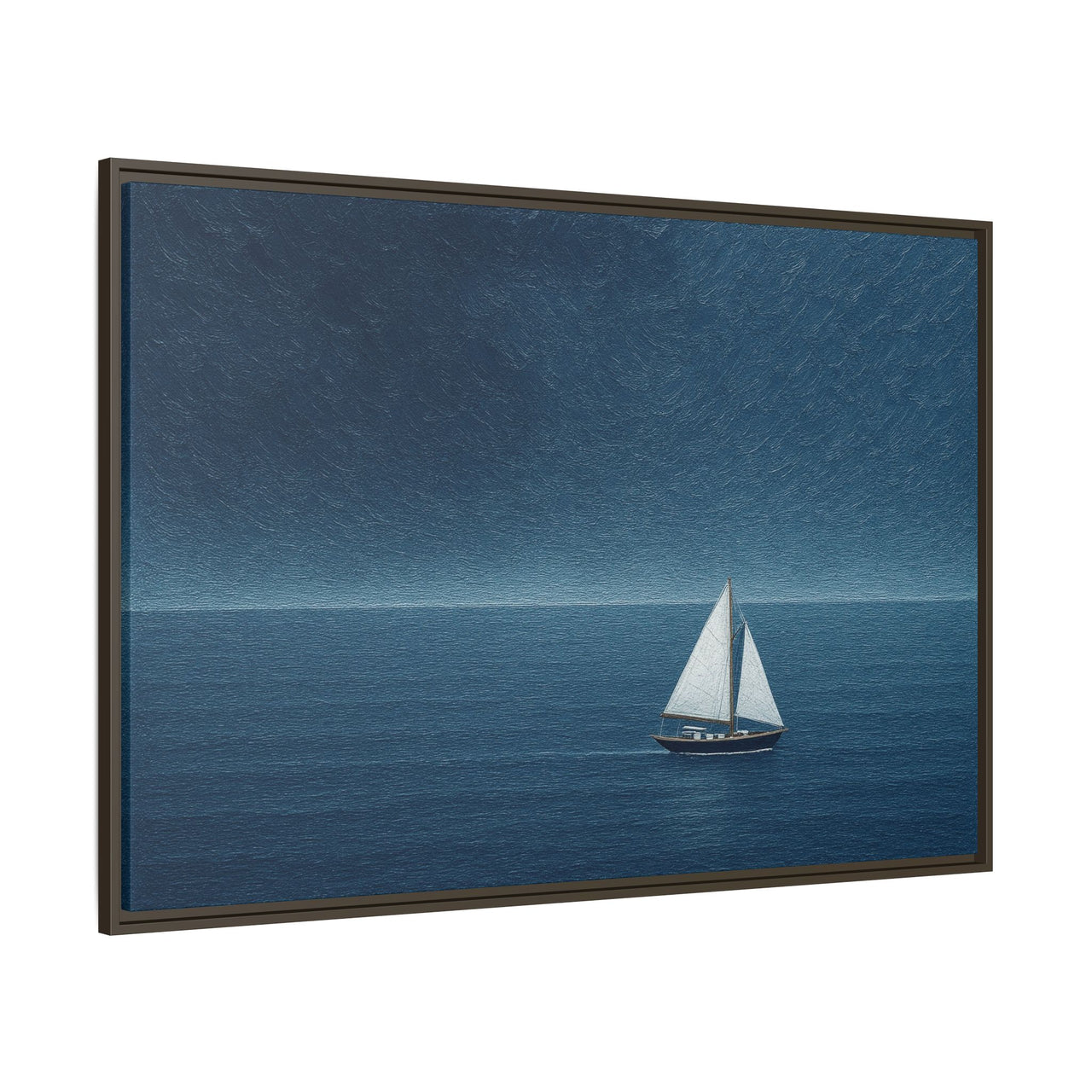 Sail Into Stillness Canvas Wall Art with Frame