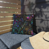 Thumbnail for Glowing Garden Outdoor Throw Pillow