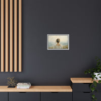 Thumbnail for Where the Sky Meets Her Canvas Wall Art with Frame