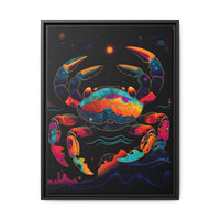 Thumbnail for Neon Tide Crab Canvas Wall Art with Frame