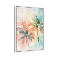 Thumbnail for Palm Glow Canvas Wall Art with Frame