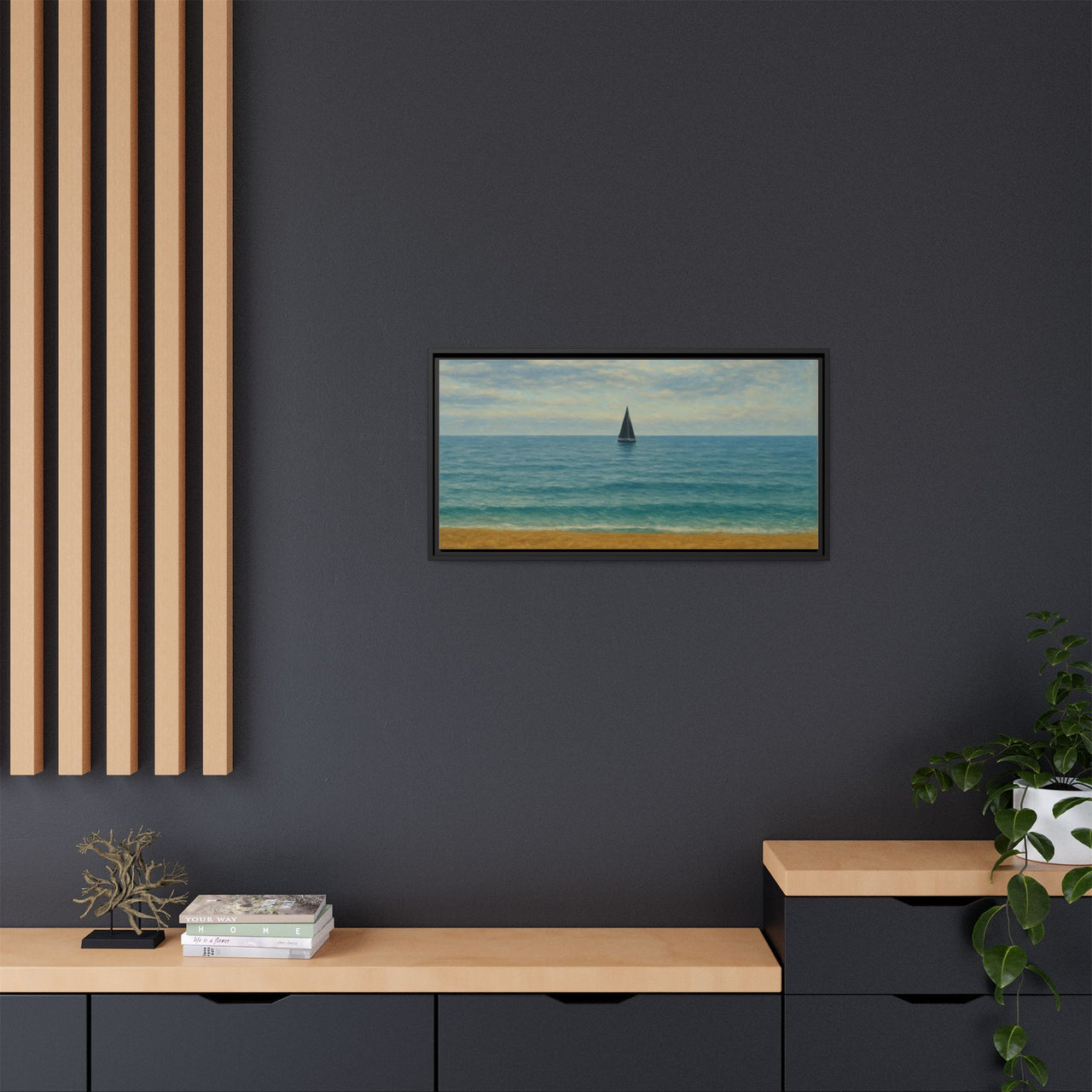 Still Waters Canvas Wall Art with Frame