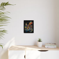 Thumbnail for Midnight Depths Octopus Canvas Wall Art with Frame