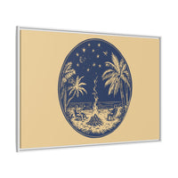 Thumbnail for Beachfire Nights Canvas Wall Art with Frame