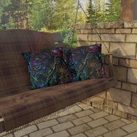 Thumbnail for Glowing Garden Outdoor Throw Pillow