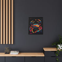 Thumbnail for Neon Tide Crab Canvas Wall Art with Frame
