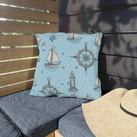 Thumbnail for Nautical Notes Outdoor Throw Pillow
