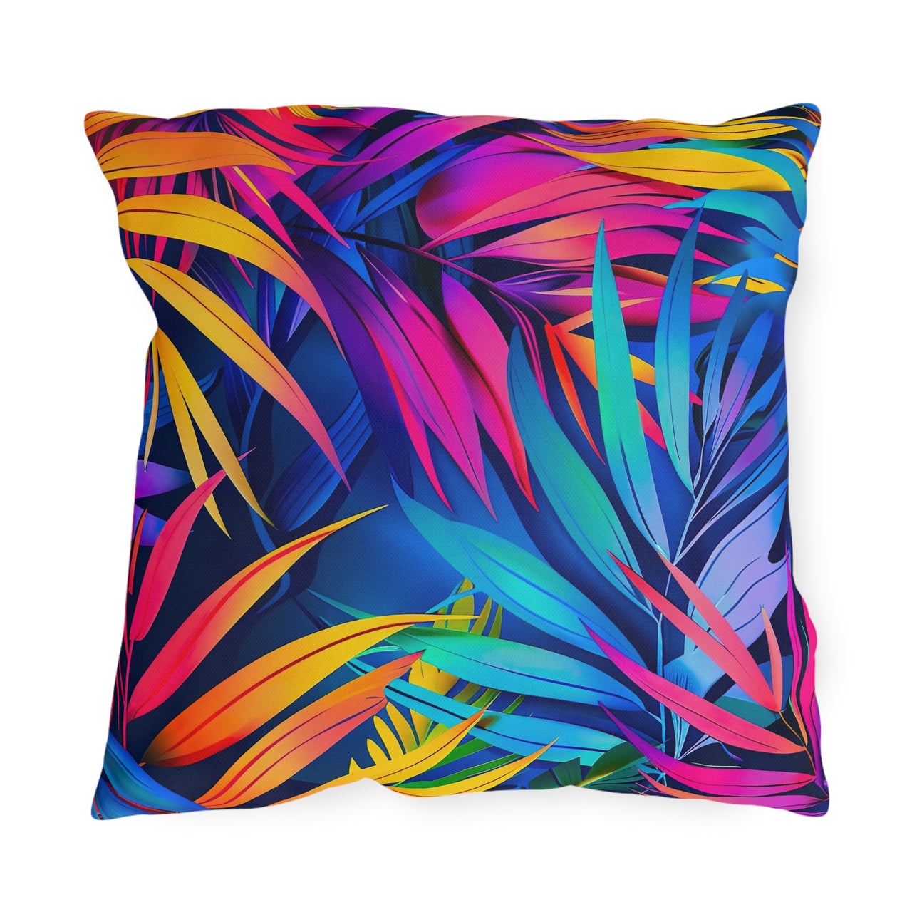 Floral Radiance Outdoor Throw Pillow