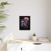 Thumbnail for Celestial Drifter Jellyfish Canvas Wall Art with Frame