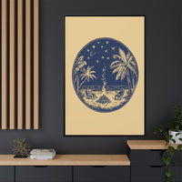 Thumbnail for Beachfire Nights Canvas Wall Art with Frame