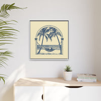 Thumbnail for Palm Retreat Hammock Canvas Wall Art with Frame