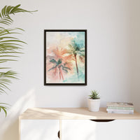 Thumbnail for Palm Glow Canvas Wall Art with Frame