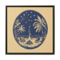 Thumbnail for Beachfire Nights Canvas Wall Art with Frame
