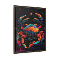 Thumbnail for Neon Tide Crab Canvas Wall Art with Frame
