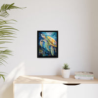 Thumbnail for Gliding Turtle Canvas Wall Art with Frame