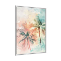Thumbnail for Palm Glow Canvas Wall Art with Frame