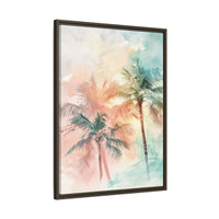 Thumbnail for Palm Glow Canvas Wall Art with Frame