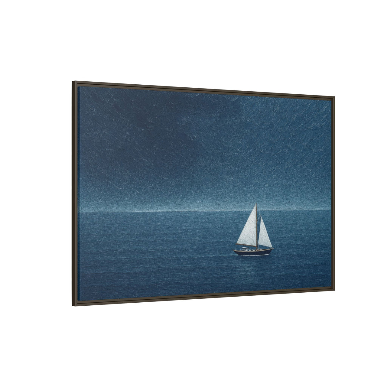 Sail Into Stillness Canvas Wall Art with Frame