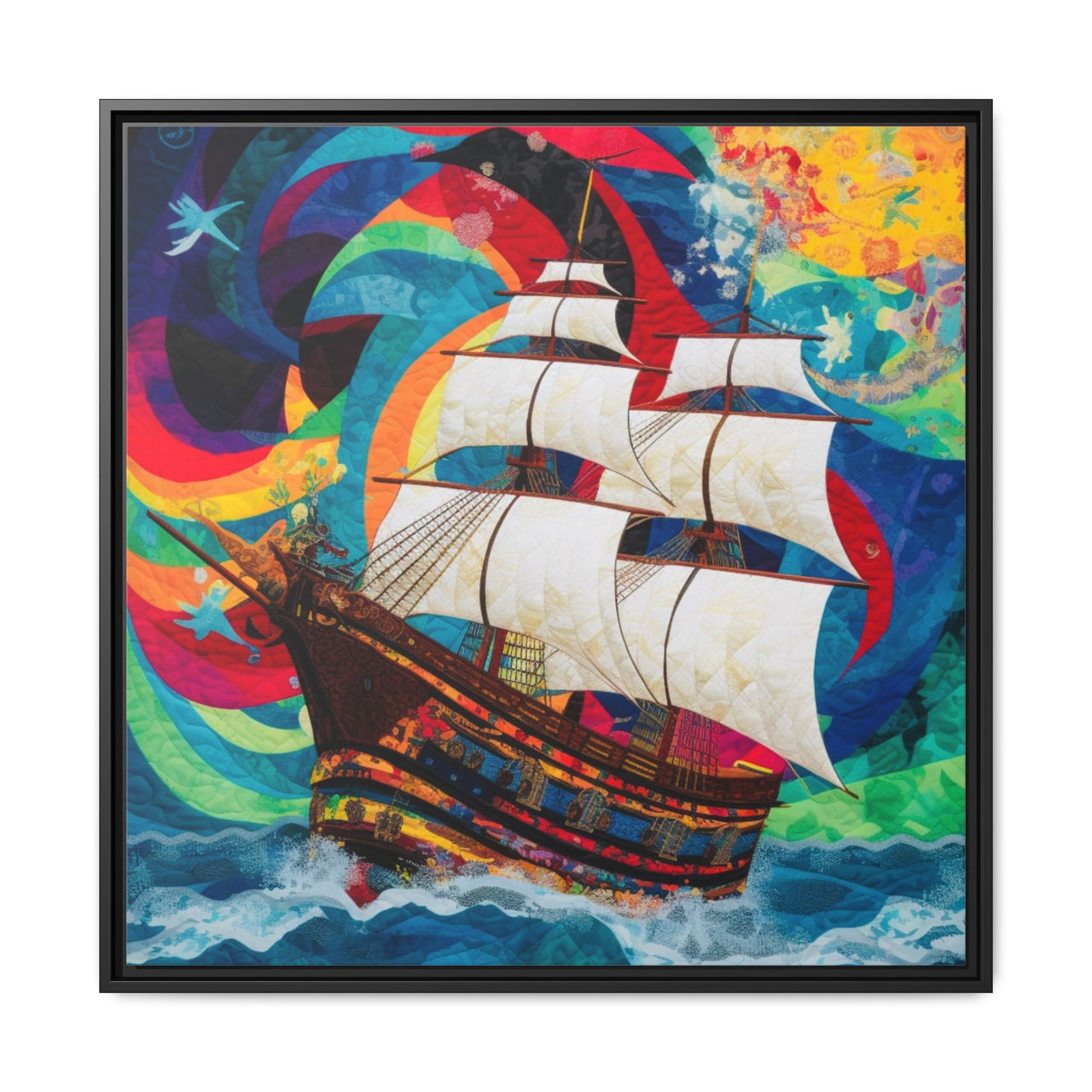 Sails of Change Canvas Wall Art with Frame