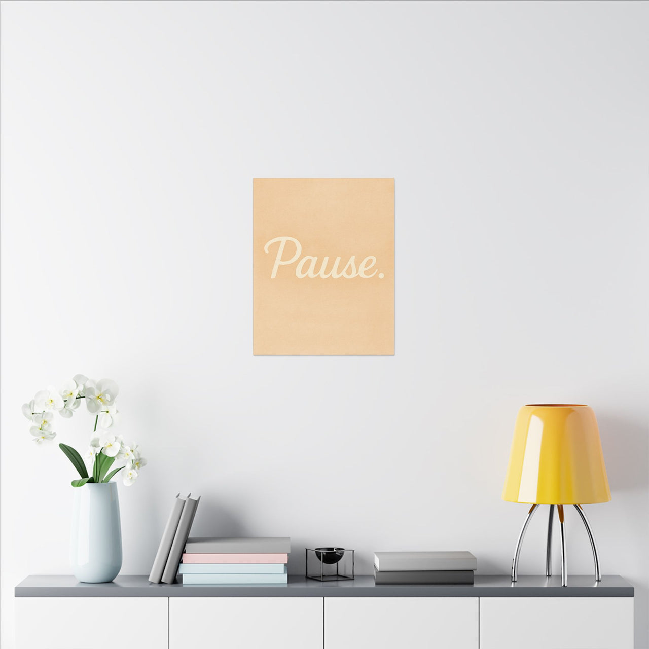 Pause Canvas Wall Art