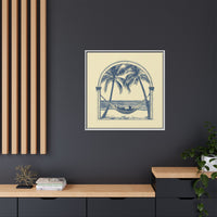 Thumbnail for Palm Retreat Hammock Canvas Wall Art with Frame