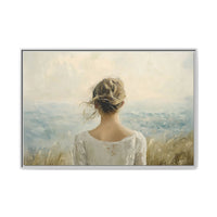 Thumbnail for Where the Sky Meets Her Canvas Wall Art with Frame