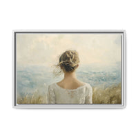 Thumbnail for Where the Sky Meets Her Canvas Wall Art with Frame