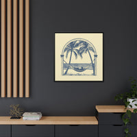 Thumbnail for Palm Retreat Hammock Canvas Wall Art with Frame