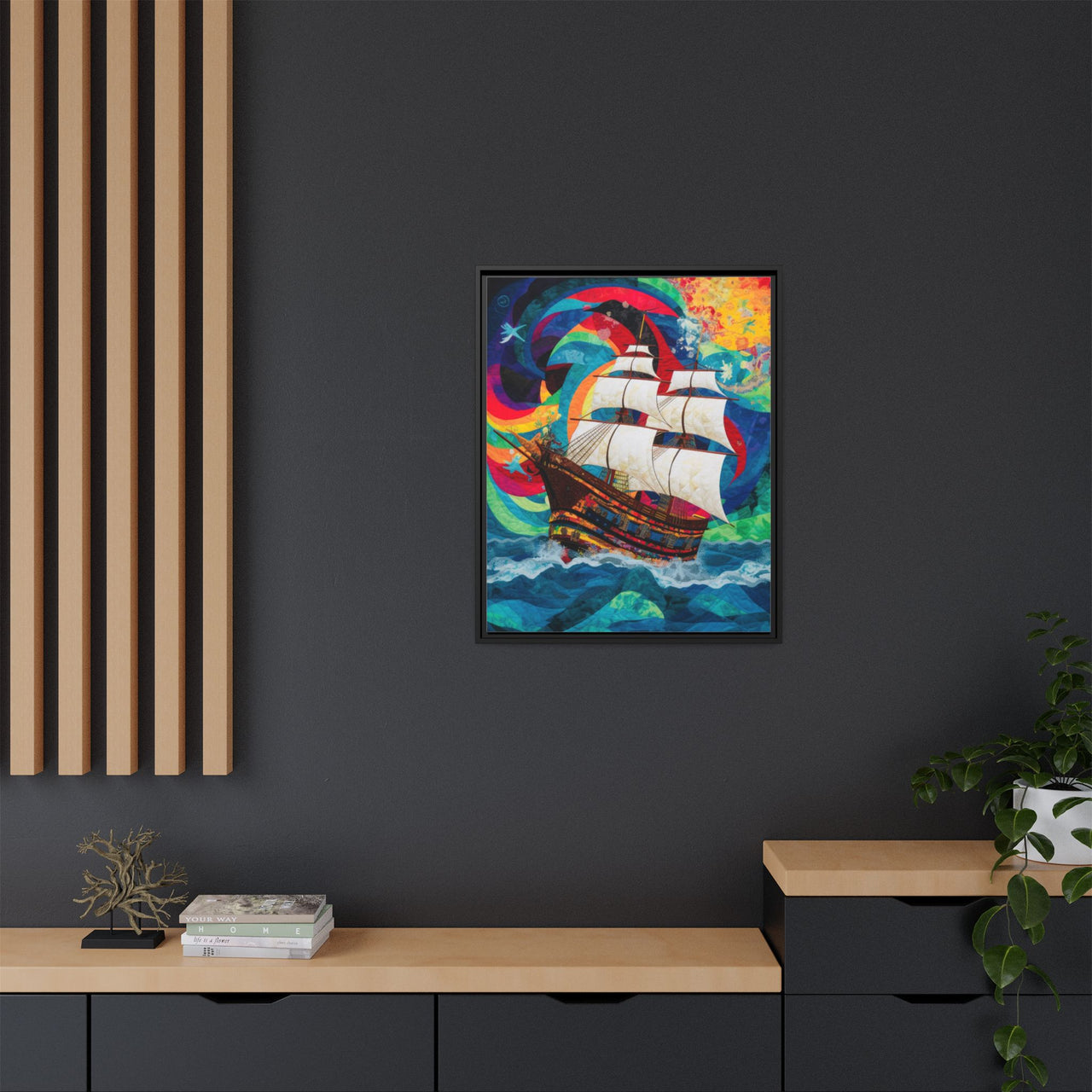 Sails of Change Canvas Wall Art with Frame