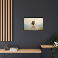 Thumbnail for Where the Sky Meets Her Canvas Wall Art with Frame