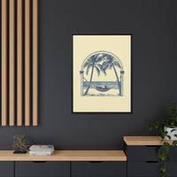 Thumbnail for Palm Retreat Hammock Canvas Wall Art with Frame