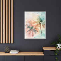 Thumbnail for Palm Glow Canvas Wall Art with Frame
