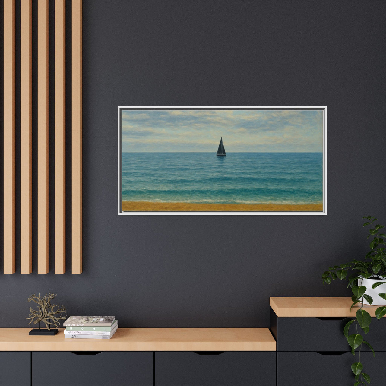 Still Waters Canvas Wall Art with Frame