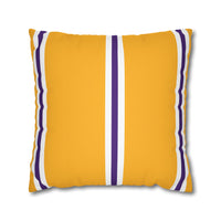 Thumbnail for Los Angeles Yellow Square Pillowcase with Custom Name & Number