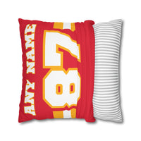 Thumbnail for Kansas City Square Pillowcase with Custom Name & Number