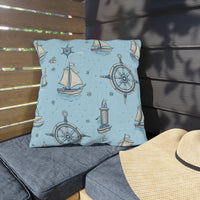 Thumbnail for Nautical Notes Outdoor Throw Pillow