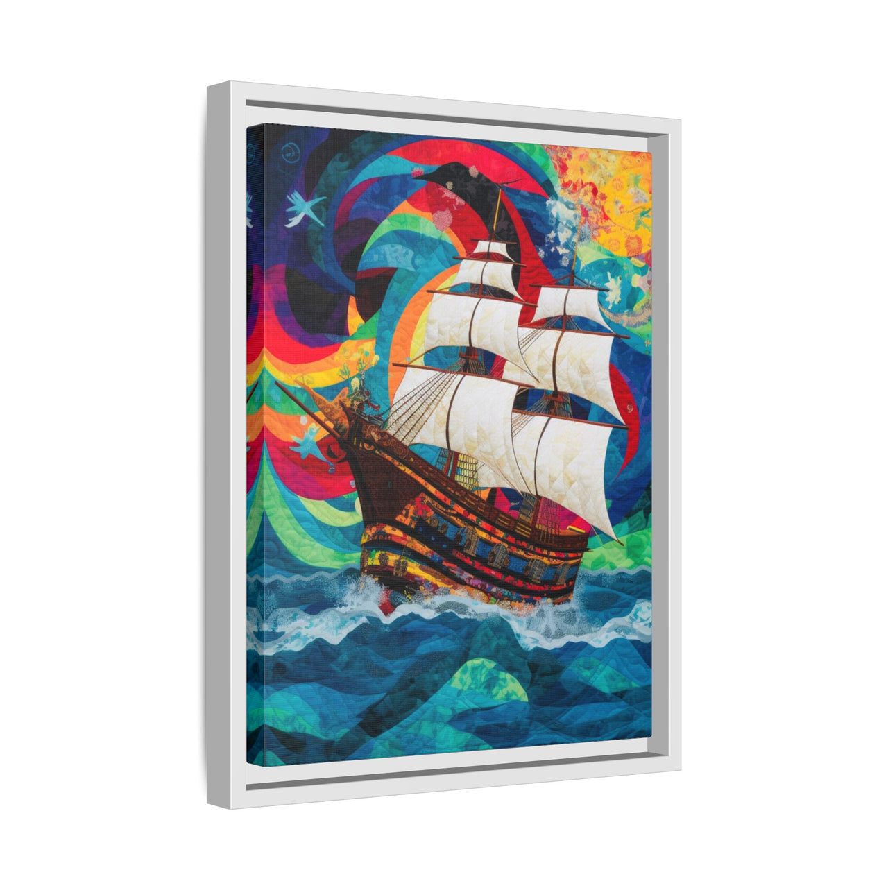 Sails of Change Canvas Wall Art with Frame