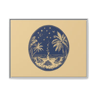 Thumbnail for Beachfire Nights Canvas Wall Art with Frame