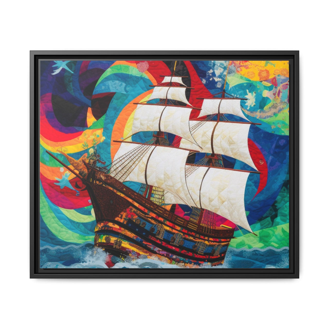 Sails of Change Canvas Wall Art with Frame