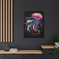 Thumbnail for Celestial Drifter Jellyfish Canvas Wall Art with Frame