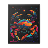 Thumbnail for Neon Tide Crab Canvas Wall Art with Frame
