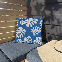 Thumbnail for Monstera Marina Outdoor Throw Pillow