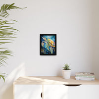 Thumbnail for Gliding Turtle Canvas Wall Art with Frame