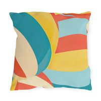 Thumbnail for Colorful abstract-patterned pillow on a white background